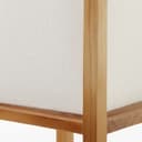 Tischleuchte Nala 1 Braun, 40W, 53 x 20 cm, Textil Nachttischlampe
