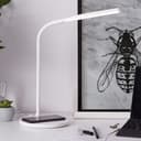 Tischleuchte Joy Weiss, 4W, 34 x 17 cm, Kunststoff Nachttischlampe