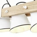 Pendelleuchte Maria 8 Beige, 10W, 115 x 95 cm, Holz Pendelleuchte