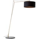 Bogenstandleuchte Alisa 2 Gold, 10W, 192,5 x 160 cm, Textil Lampe
