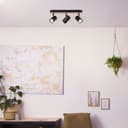 Spotbalken Luca Braun, 10W, 14,5 x 40,5 cm, Bambus Lampe