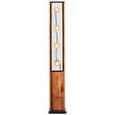 Stehleuchte Daniel 4 Braun, 42W, 125,5 x 20 cm, Holz Stehlampe