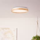 Deckenleuchte Alea 1 Beige, 26W, 6,5 x 39,5 cm, Holz Deckenlampe