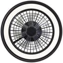 Deckenleuchte Malea Schwarz, 40W, 13,7 x 46,6 cm, Kunststoff Deckenventilator mit led-licht