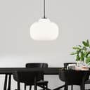 Pendelleuchte Carla 1 Weiss, 60W, 128,5 x 30 cm, Glas Hängeleuchte