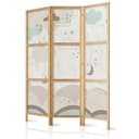 Japanischer Paravent Raumteiler - Cloudy Night Sky, 3-teilig