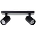 Spotbalken Leonardo 1 Schwarz, 105W, 12,1 x 31 cm, Metall Spotleuchte