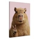 Canvastavla Fred Capybara