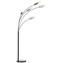 Stehleuchte Hilla 2 Grau, 25W, 200 x 73 cm, Metall Bogenlampe