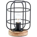 Tischleuchte Inga 3 Braun, 40W, 26,5 x 20 cm, Holz Innenleuchte