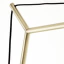 Bogenstandleuchte Alisa 2 Gold, 10W, 192,5 x 160 cm, Textil Lampe