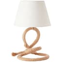 Tischleuchte Milan 1 Braun, 40W, 40 x 25 cm, Textil Innenleuchte