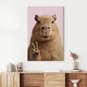 Canvastavla Fred Capybara