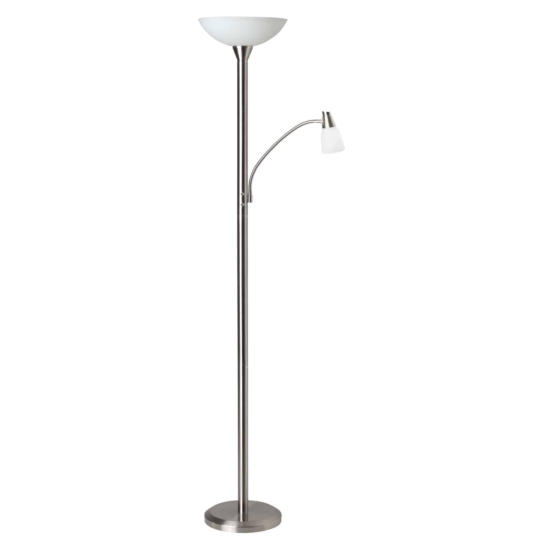 Deckenleuchte Lennard 2 Metallic, 54W, 179 x 30,2 cm, Glas Deckenfluter