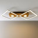 Deckenleuchte Vincent 2 Braun, 32W, 6,2 x 70,7 cm, Holz Lampe