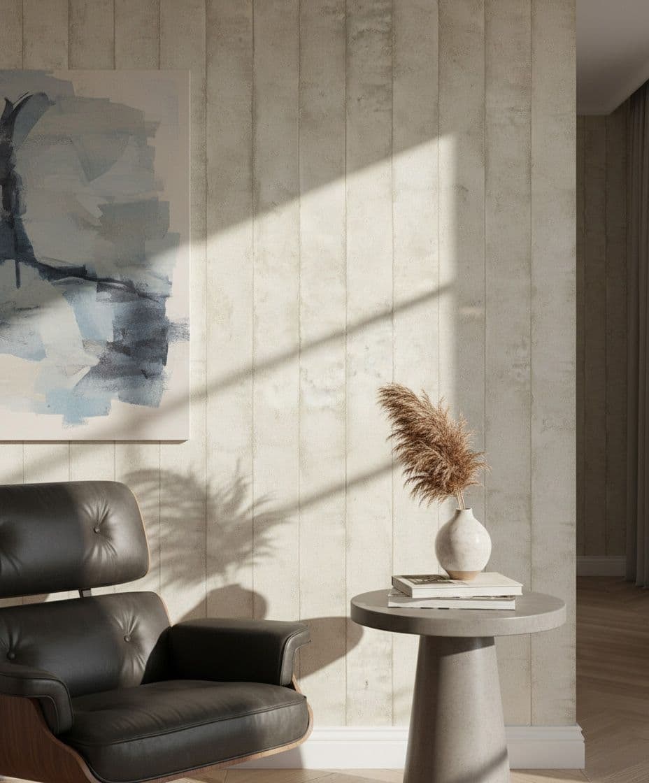 Icke-vävd tapet textur modern i beige 