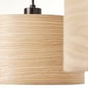 Pendelleuchte Michael 5 Beige, 52W, 120 x 110 cm, Holz Pendelleuchte