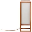 Tischleuchte Nala 1 Braun, 40W, 53 x 20 cm, Textil Nachttischlampe