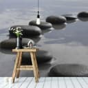 Fototapet för stenstig - 336x260 cm