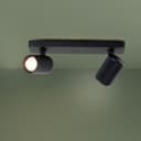 Spotbalken Leonardo 1 Schwarz, 105W, 12,1 x 31 cm, Metall Spotleuchte