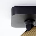 Spotbalken Leonardo 2 Gold, 105W, 12,1 x 31 cm, Metall Spotleuchte