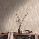 Non-woven tapet svensk stil beige - grafisk skandinavisk tapet för vardagsrum, sovrum