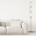 Stehleuchte Sia 2 Metallic, 28W, 157 x 27 cm, Metall Stehlampe