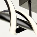 Deckenleuchte Alexander 2 Schwarz, 16W, 20 x 75,5 cm, Kunststoff Innenleuchte