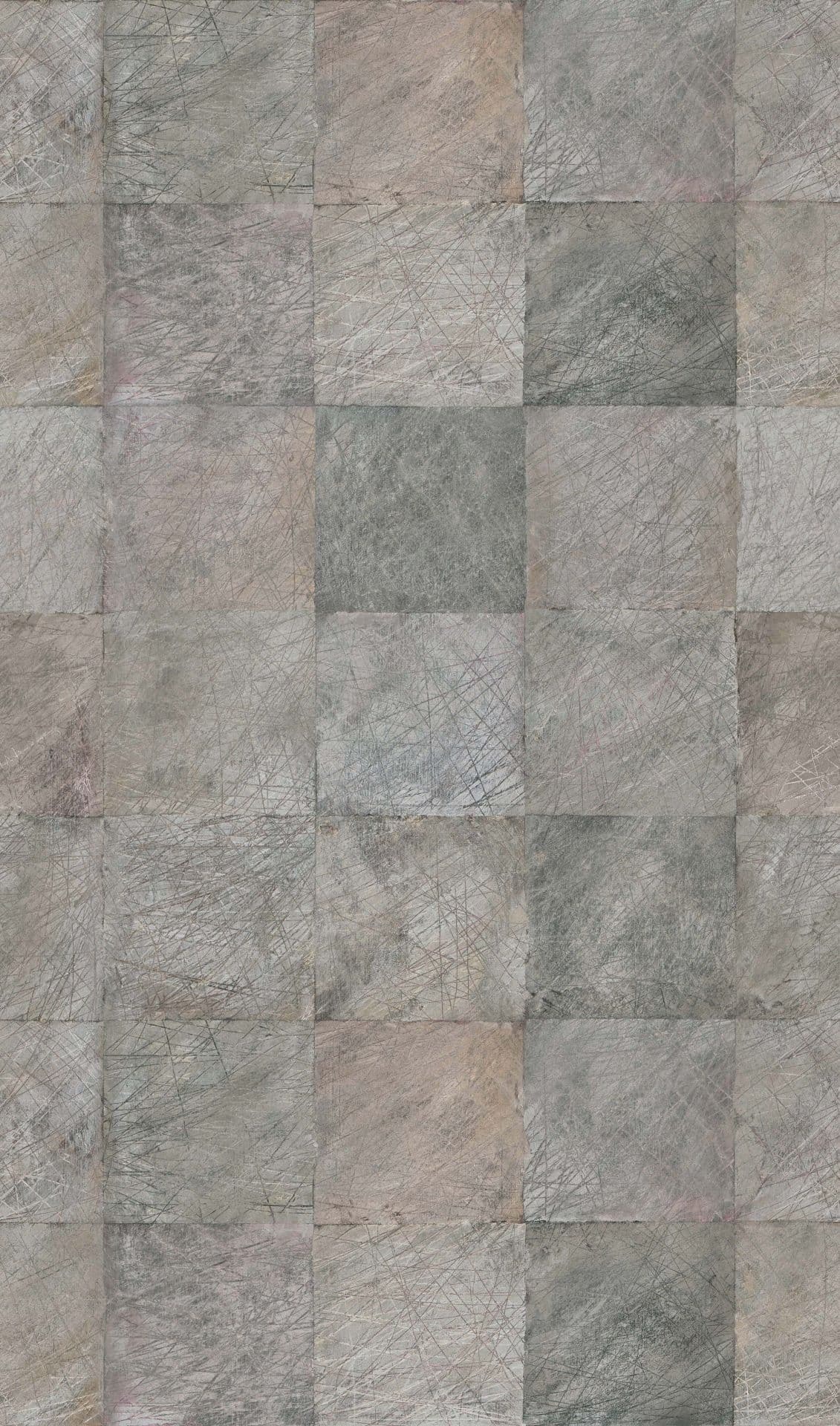Fototapet betongplattor patchwork i grått beige modernt 2,7 x 1,59 m