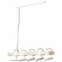 Pendelleuchte Maria 8 Beige, 10W, 115 x 95 cm, Holz Pendelleuchte