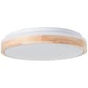 Deckenleuchte Cleo Beige, 24W, 9 x 39 cm, Holz Lampe