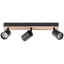 Spotbalken Joris 1 Braun, 104W, 15,3 x 42 cm, Metall Spotbalken