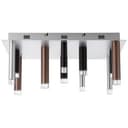 Deckenleuchte Eddy 7 Braun, 48W, 21 x 50 cm, Metall Deckenlampe