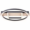 Deckenleuchte Leopold 3 Braun, 24W, 5,5 x 39 cm, Holz Moderne led-deckenleuchte