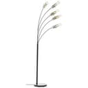Stehleuchte Hilla 2 Grau, 25W, 200 x 73 cm, Metall Bogenlampe