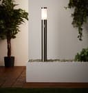 Außenstandleuchte Carlo 4 Metallic, 0W, 77,5 x 11,9 cm, Kunststoff Außenlampe