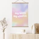 Textil poster Min kropp mitt val