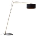 Bogenstandleuchte Alisa 2 Gold, 10W, 192,5 x 160 cm, Textil Lampe