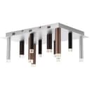Deckenleuchte Eddy 7 Braun, 48W, 21 x 50 cm, Metall Deckenlampe