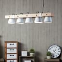 Pendelleuchte Maria 8 Beige, 10W, 115 x 95 cm, Holz Pendelleuchte