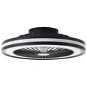 Deckenleuchte Malea Schwarz, 40W, 13,7 x 46,6 cm, Kunststoff Deckenventilator mit led-licht