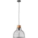 Pendelleuchte Annelie 3 Braun, 52W, 135 x 35 cm, Holz Pendellampe