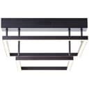 Deckenleuchte Mats 2 Schwarz, 34W, 19 x 32 cm, Kunststoff Deckenlampe
