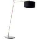 Bogenstandleuchte Alisa 2 Gold, 10W, 192,5 x 160 cm, Textil Lampe