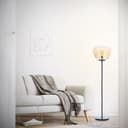 Stehleuchte Junis 5 Braun, 40W, 140 x 35 cm, Metall Stehleuchte