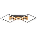 Deckenleuchte Vincent 2 Braun, 32W, 6,2 x 70,7 cm, Holz Lampe