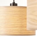 Pendelleuchte Michael 5 Beige, 52W, 120 x 110 cm, Holz Pendelleuchte