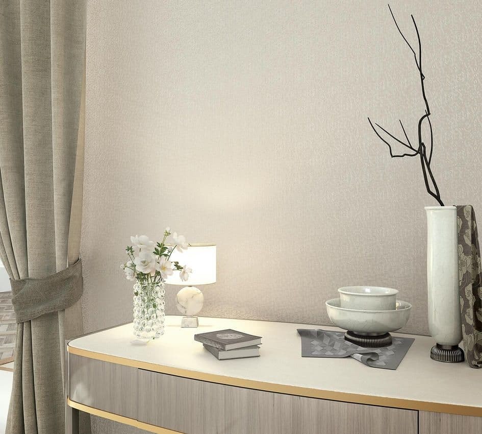 Icke-vävd tapet grafisk modern i beige 