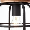 Pendelleuchte Inga 5 Braun, 40W, 147 x 25 cm, Holz Pendellampe