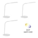 Tischleuchte Joy Weiss, 4W, 34 x 17 cm, Kunststoff Nachttischlampe